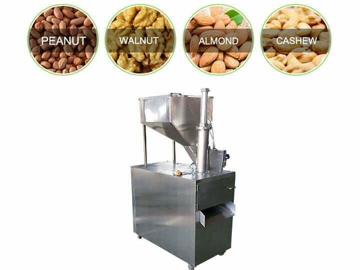 Application de la machine de découpe d'amandes