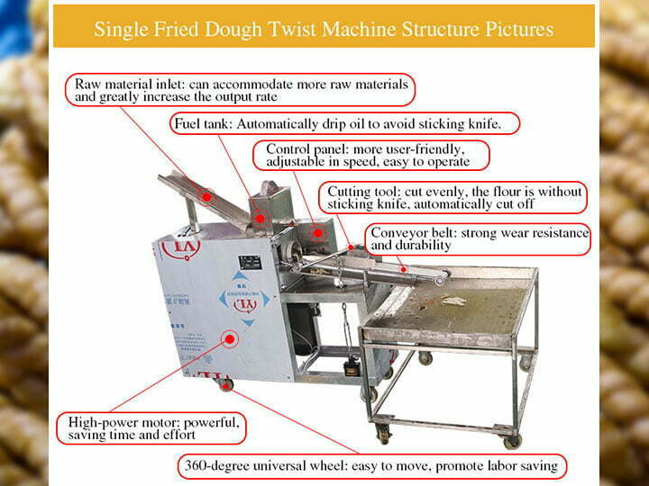 Single Fried Dough Twist Machine Structure