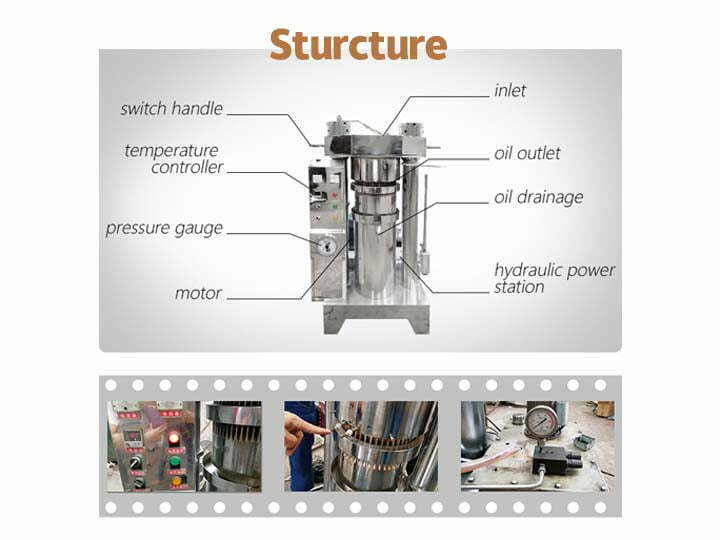 Struccture Of Cold Oil Press Machine