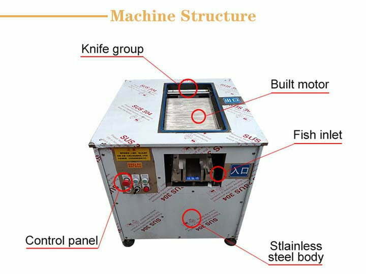 La structure de la trancheuse à poisson