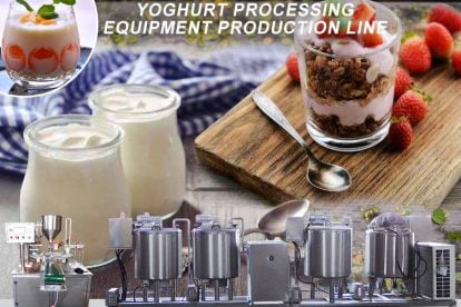 Línea de producción de yogur