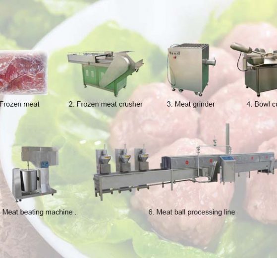 Línea de producción de albóndigas
