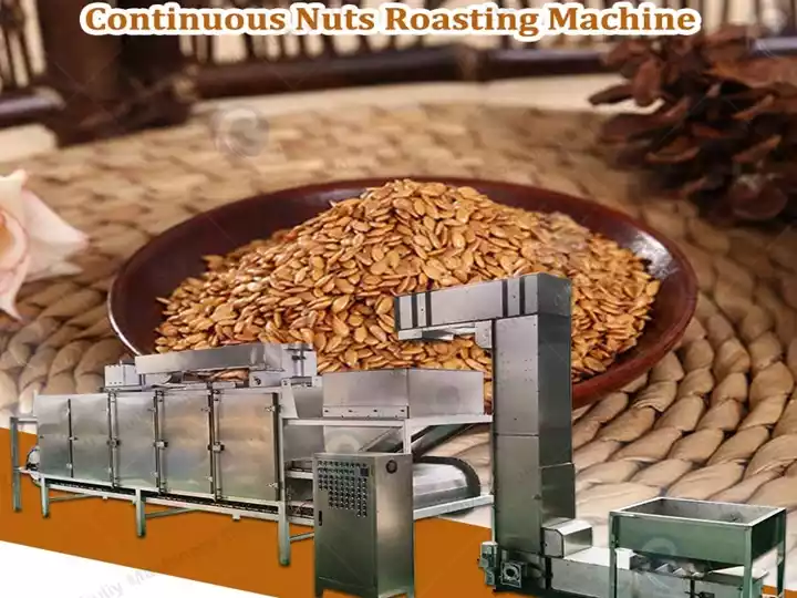 Continuous Nut Roasting Machine | Commercial Peanut Roaster 1 Belt Type Nut Roaster