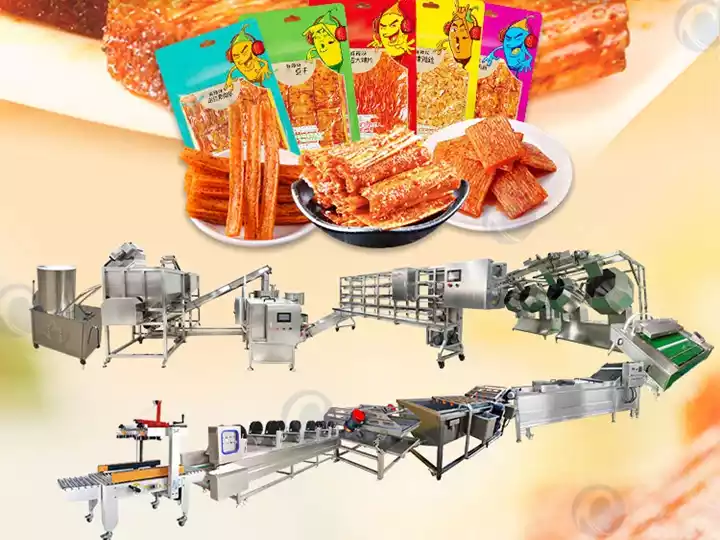 Spicy Strip Production Line | Chinese Spicy Snack Machine 1 Commercial Spicy Strip Processing Line