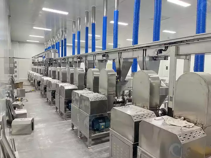 Spicy Strip Production Line | Chinese Spicy Snack Machine 9 Spicy Snack Processing Workshop