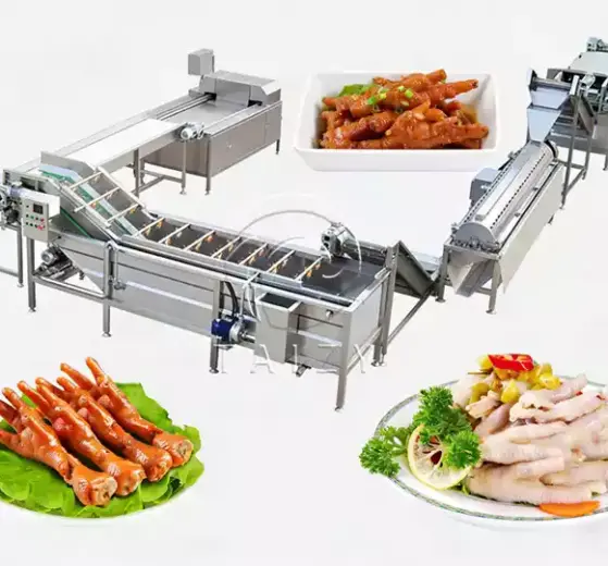 Lini Pencucian dan Pengupasan Pakan Ayam