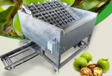 Grüne Walnuss-Schäl- und Reinigungsmaschine